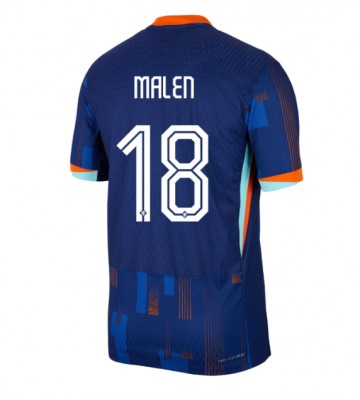 Holland Donyell Malen #18 Udebanetrøje EM 2024 Kort ærmer